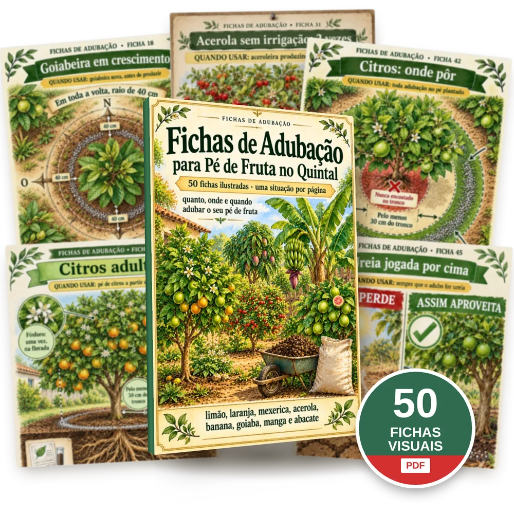 Fichas de Adubação com páginas reais