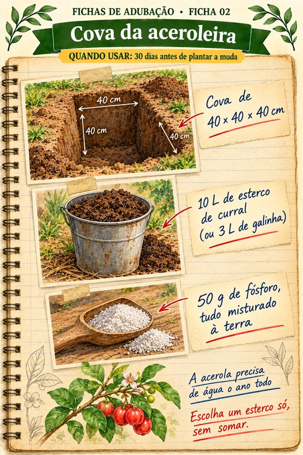 Ficha 02: Cova da aceroleira