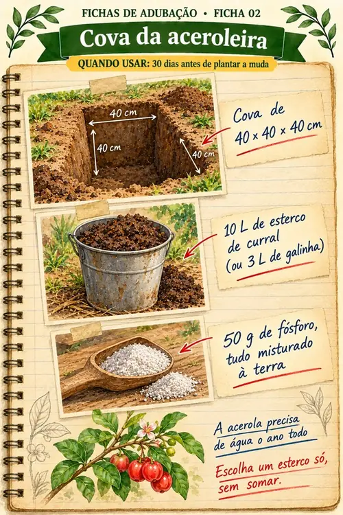 Ficha 02: Cova da aceroleira
