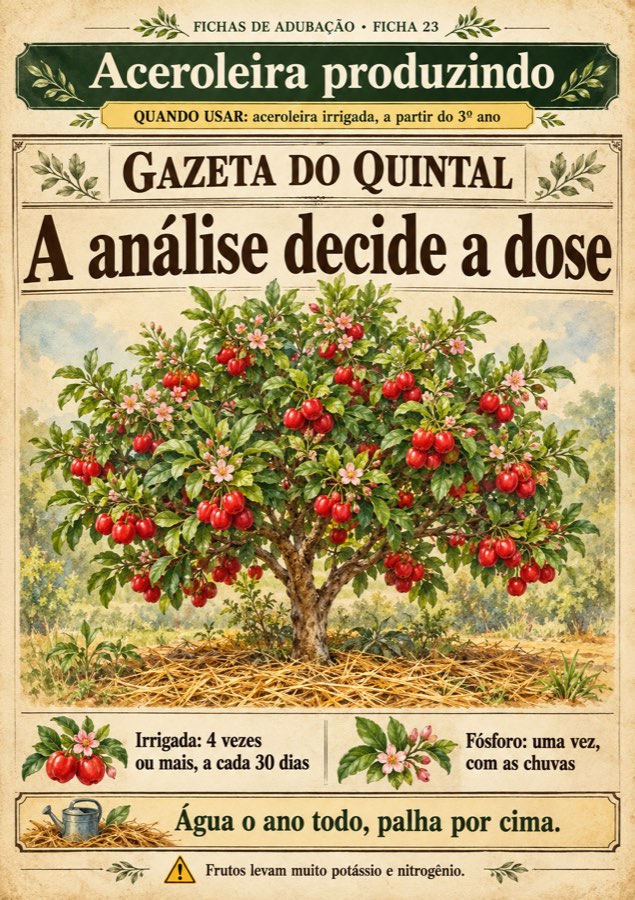 Ficha 23: Aceroleira produzindo