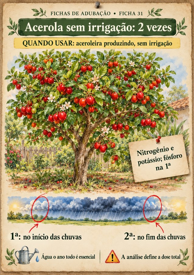 Ficha 31: Acerola: 2 coberturas