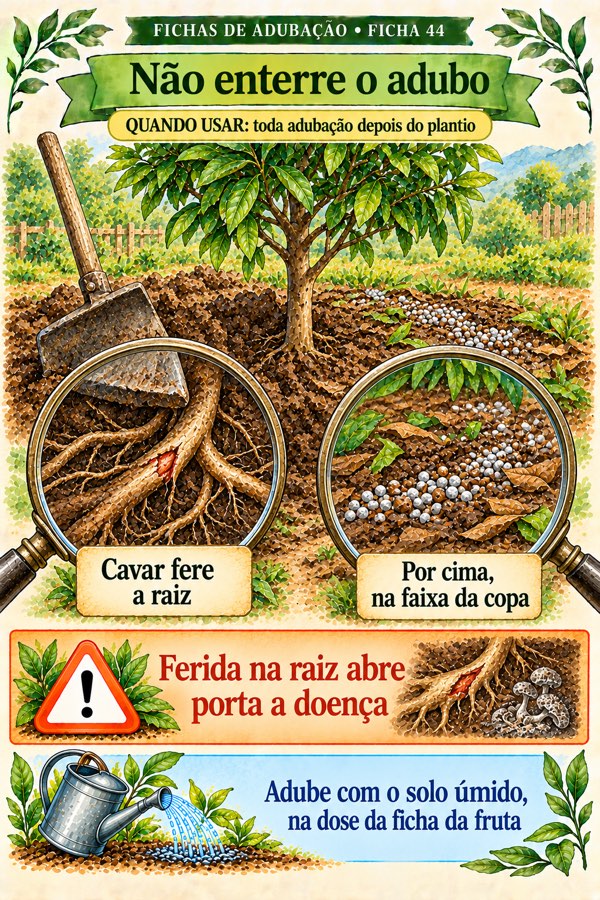Ficha 44: Não enterre o adubo