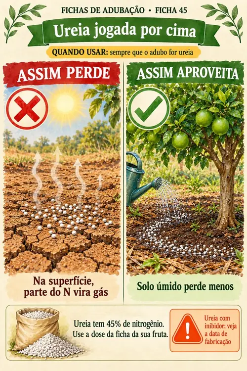 Ficha 45: Ureia jogada por cima