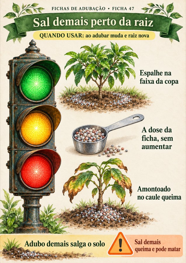 Ficha 47: Sal demais perto da raiz